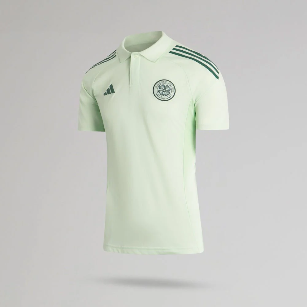 adidas Celtic 2025/26 Mint Green Training Polo Shirt - Image 2