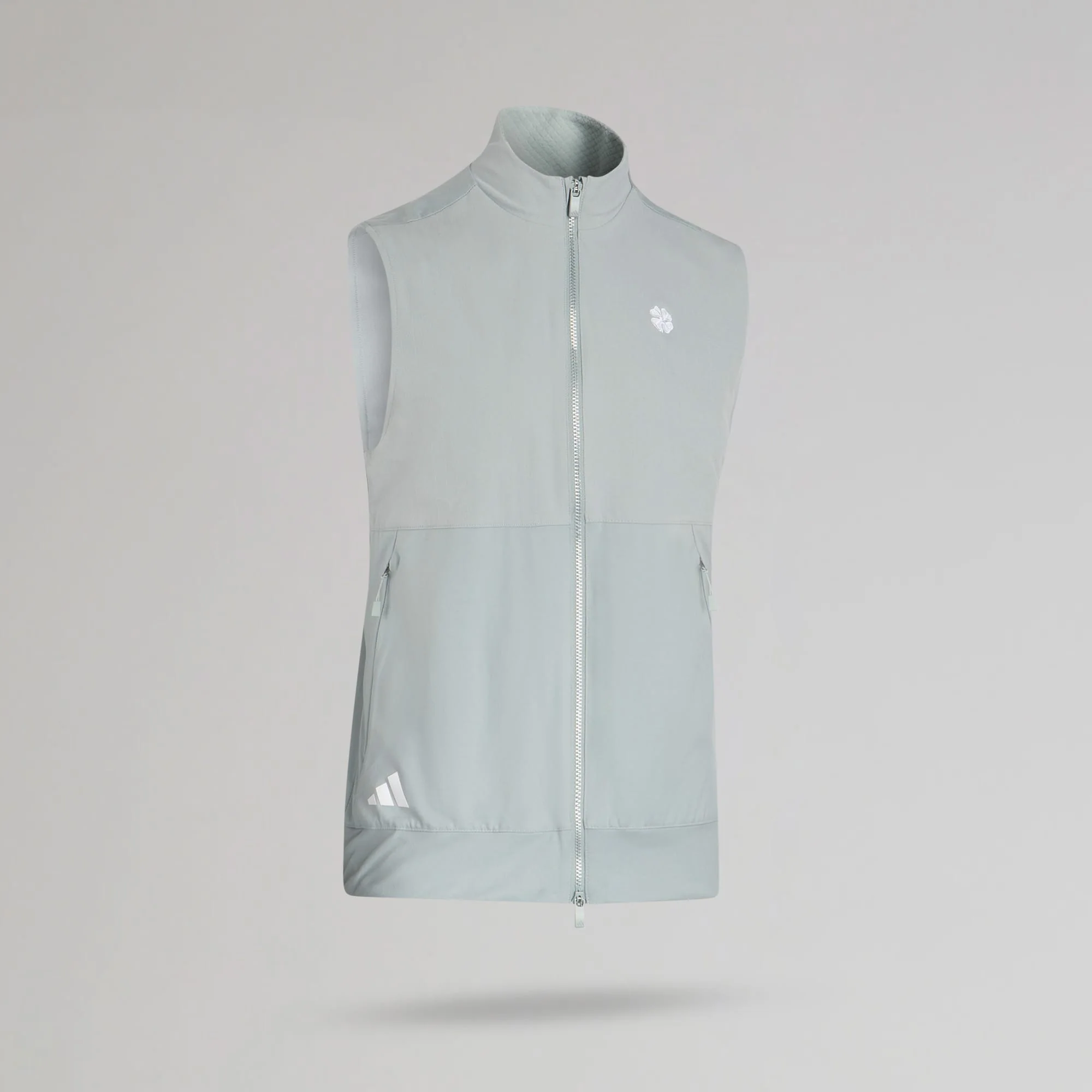 adidas Celtic Golf Ultimate365 Tour Full Zip Light Green Vest - Image 3