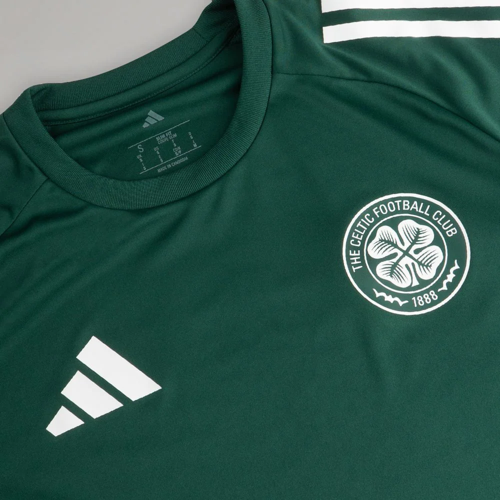 adidas Celtic Junior 2025/26 Dark Green Training Jersey - Image 4