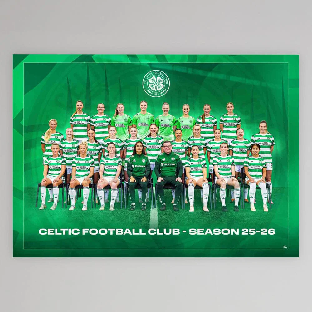 Celtic 25/26 Women's Team Poster