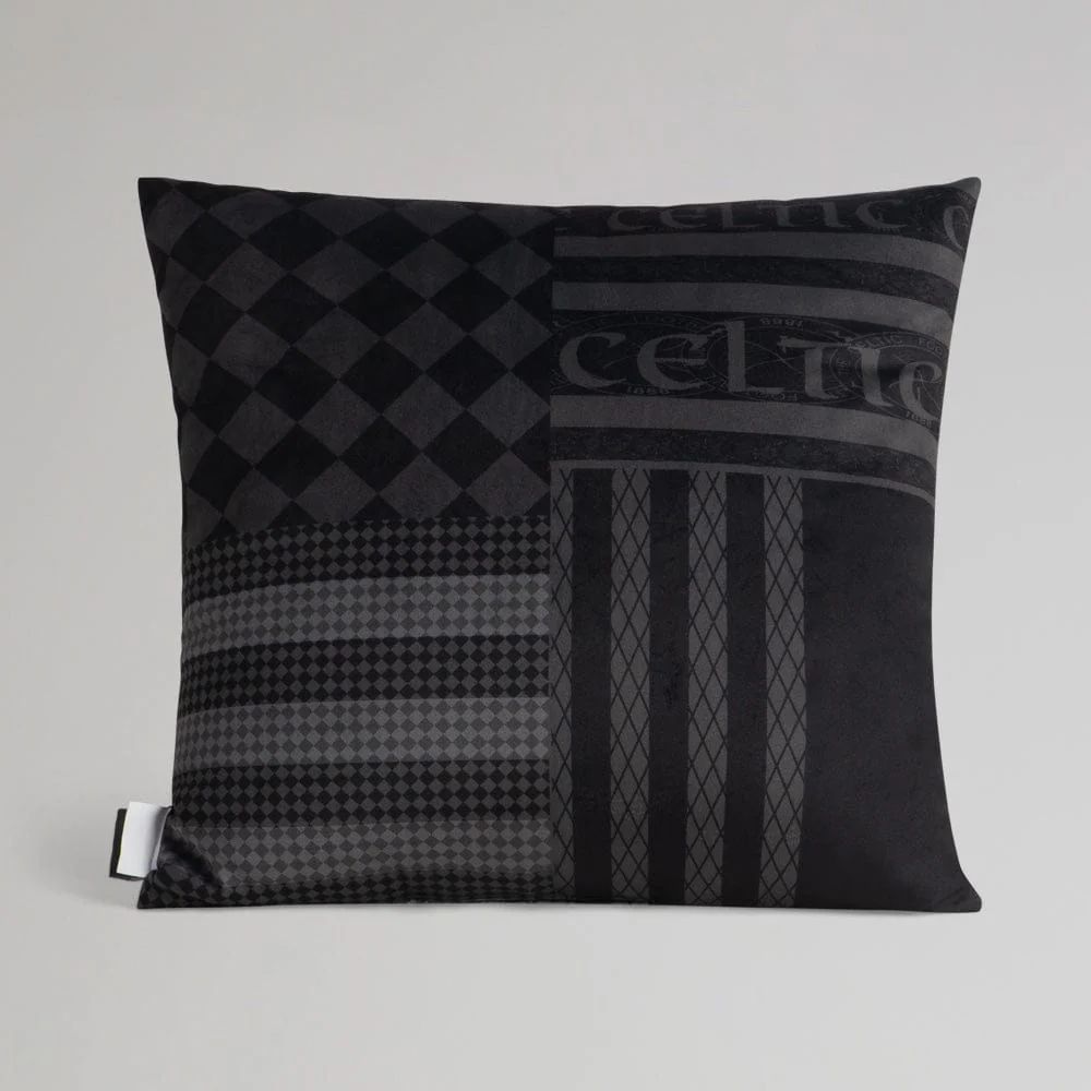 Celtic Blackout Retro Cushion - Image 2