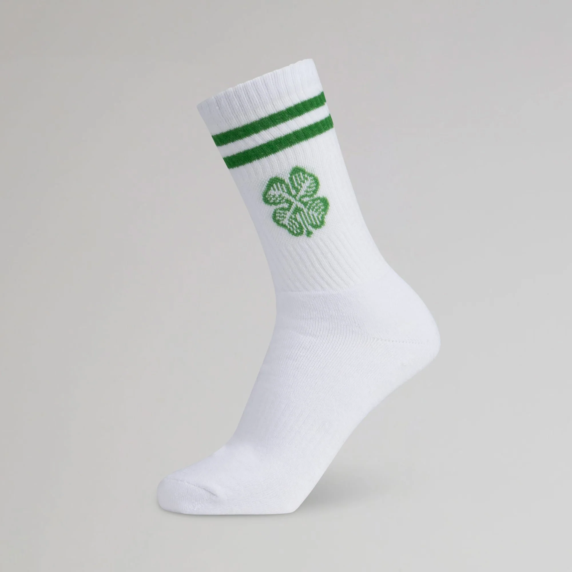 Celtic Clover White socks 3 Pack - Image 2