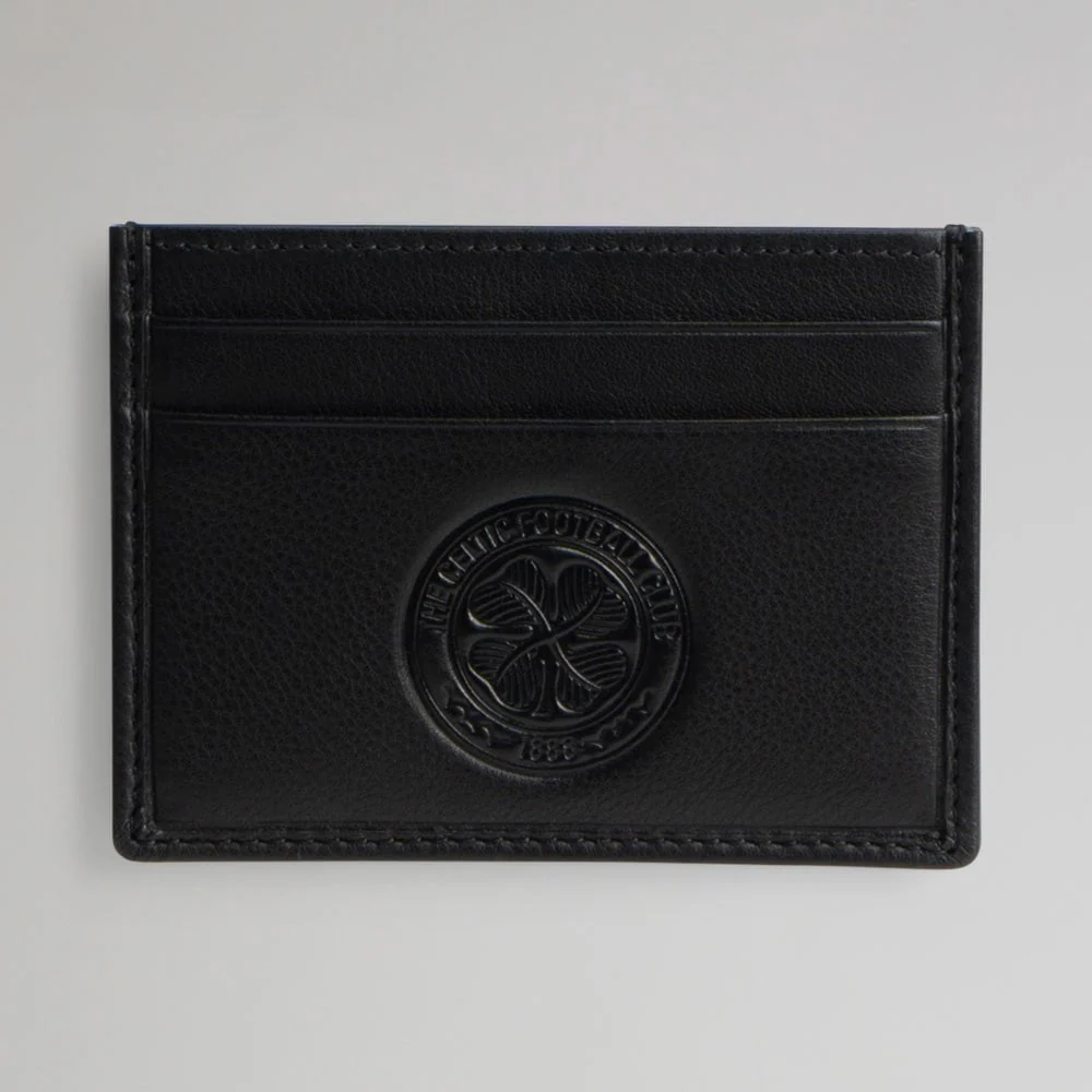 Celtic Crest Premium Black Card Holder