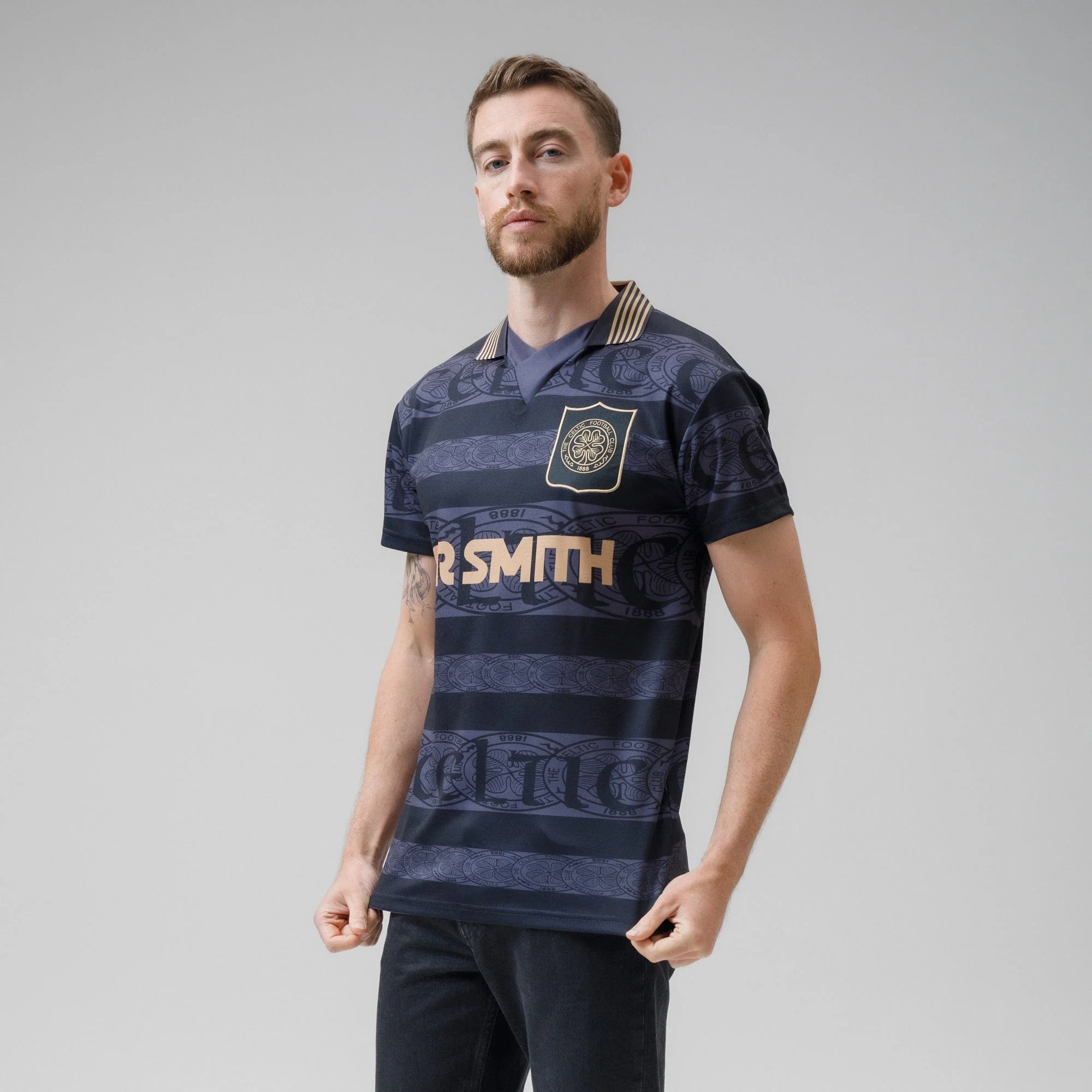 Celtic Gold Blackout 1996 Retro Jersey - Image 2