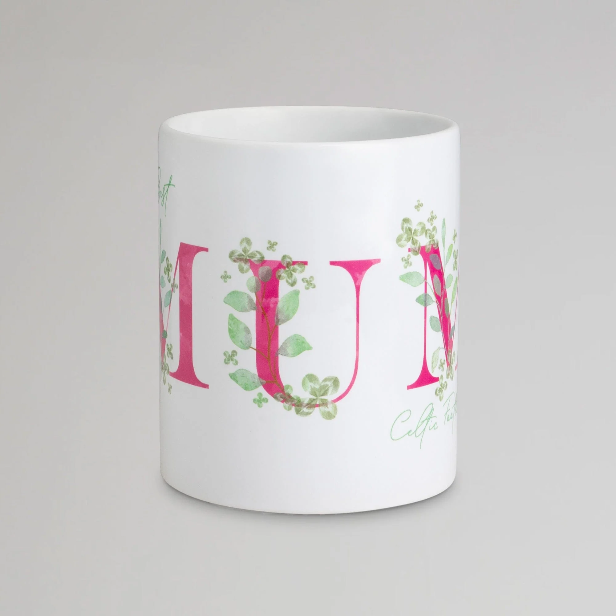 Celtic World's Best Mum Floral Mug - Image 2
